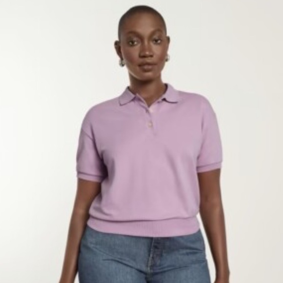 Tops - Everlane Women's Lavender Boxy Polo Shirt